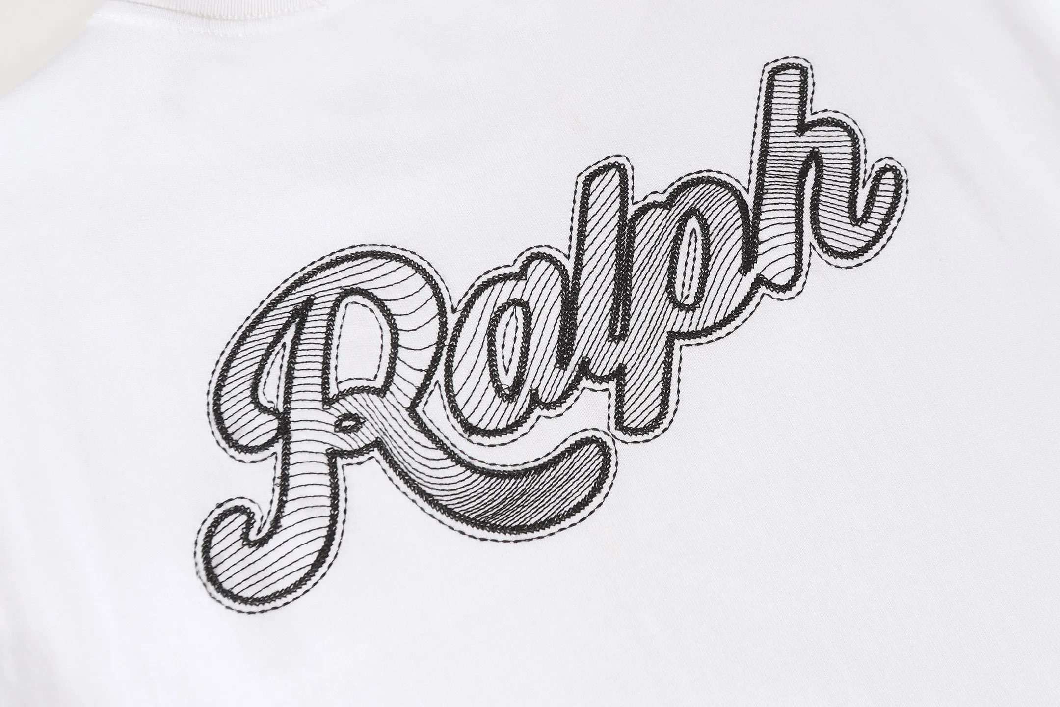 P140 💰 Actual pictures [High-end quality] Code: 8912# Color: Black White Size: S to XXL 2026ss New Ralph Lauren 320g customized fabric Round neck short sleeves Special embroidery Burnt patch Loose version for men and women